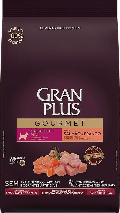 Gran Plus Gourmet Cães Adultos Mini Salmão E Frango 10,1kg