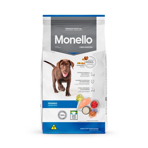 Monello Cães Filhotes Frango 7 Kg