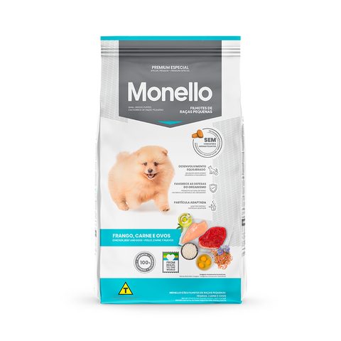 Monello Cães Raças Pequenas Sem Corantes 10,1 Kg