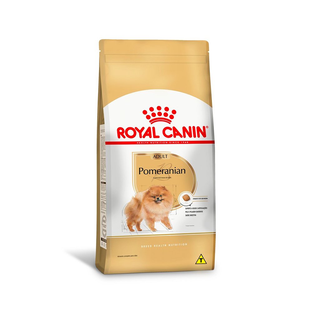 Ração Royal Canin Spitz Alemão Pomeranian para Cães Adultos, 1kg
