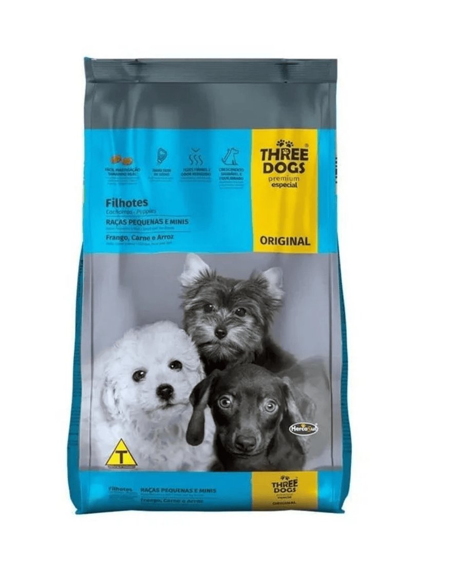 Three Dogs Original Filhotes Raças Pequenas E Mini 3kg