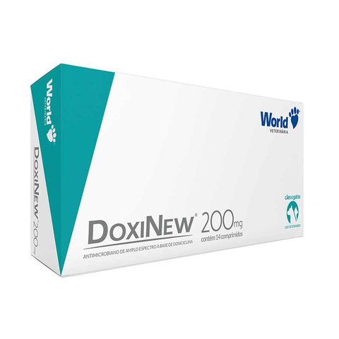 DoxiNew 200mg, Antibiótico para Cães de até 40kg e Gatos